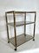 Italian Brass and Wood 3-Shelf Trolley or Bar Cart by Tommaso Barbi, 1970s, Image 3