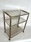 Italian Brass and Wood 3-Shelf Trolley or Bar Cart by Tommaso Barbi, 1970s, Image 2
