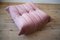 Pink Pearl Velvet Togo Lounge Chair and Pouf by Michel Ducaroy for Ligne Roset, Set of 2 4