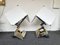 Spanish Brass and Metal Chrome Lamps from Lumica, 1970s, Set of 2, Image 1