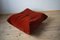 Vintage Amber Corduroy Togo Lounge Chair and Pouf Set by Michel Ducaroy for Ligne Roset, 1973, Set of 2 8