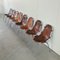 Mid-Century Leather Dining Chairs by Charlotte Perriand, Set of 8, Image 5