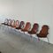 Mid-Century Leather Dining Chairs by Charlotte Perriand, Set of 8 1