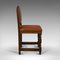 Antique English Leather and Oak Dining Chairs, 1910s, Set of 6 3