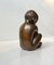 Karl Josef Hoffman Bronzeskulptur Baby Boy and Fish, 1950er 2