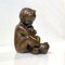 Karl Josef Hoffman Bronze Sculpture Baby Boy and Fish, 1950s 1