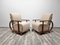 Art Deco Velvet Armchairs, Set of 2 1