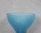 Murano Blown Blu Glass and Brass Wall Light in Style of Vistosi, 1980s, Image 5
