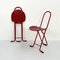 Red Dafne Folding Chairs by Gastone Rinaldi for Thema, 1970s, Set of 2 4