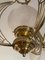 Modernist Art Nouveau Ceiling Lamp in Bronze and Carved Glass, 1890s 7