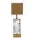 Marble and Glass Block Table Lamps, Set of 2 3