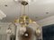 Lampada da soffitto Arto Deco in bronzo e vetro intagliato, anni '20, Immagine 11