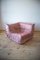 Pearl Pink Velvet Togo Corner Chair, 2- and 3-Seat Sofa by Michel Ducaroy for Ligne Roset, Set of 3 10