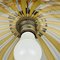 Lampada a sospensione in vetro di Murano beige, anni '70, Immagine 3