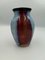 Bohemian Sandstone Vase in Blue & Burgundy, Image 1