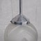 Lámpara colgante Art Déco de vidrio grabado y metal, Imagen 6