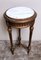 French Louis XVI Style Guèridon Table in Gilded Wood and Carrara Marble, Image 3