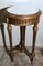 French Louis XVI Style Guèridon Table in Gilded Wood and Carrara Marble 2