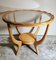 Art Deco Cherry Wood and Smooth Glass Coffee Table in the Style of Paolo Buffa 2