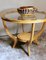 Tavolino da caffè Art Déco in legno di ciliegio e vetro liscio, Immagine 14