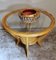 Tavolino da caffè Art Déco in legno di ciliegio e vetro liscio, Immagine 15