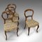 Antique English Dining Chairs, 1850s, Set of 4 6