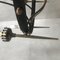Lámpara de araña de metal forjado y latón, años 50, Imagen 12