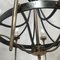 Lámpara de araña de metal forjado y latón, años 50, Imagen 25