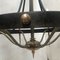 Forged Metal and Brass Chandelier, 1950s 8