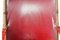 Klappstuhl aus Kunstbambus mit Messingnieten, rotem Ledersitz & Messingbeschlägen von Maison Mercier 4