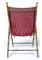 Faux Bamboo Folding Campaign Chair Finished with Brass Studs, Red Leather Cushioned Seat & Brass Mounts from Maison Mercier 6
