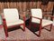 Danish Teak and Wool Easy Chairs, 1960s, Set of 2 2