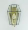 Mid-Century Geometric A 606 Wall Lamps in Glass and Brass from Glashütte Limburg, Set of 2 5