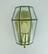 Mid-Century Geometric A 606 Wall Lamps in Glass and Brass from Glashütte Limburg, Set of 2, Image 14