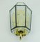 Mid-Century Geometric A 606 Wall Lamps in Glass and Brass from Glashütte Limburg, Set of 2 13