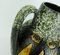 Fat Lava Glaze Ceramic No. 279-38 Jug Vase in Black, White & Ocher from Scheurich 2