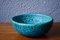 Enameled Blue Ceramic Bowl 1