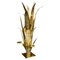 Brass Agave Floor Lamp Attributed to Maison Jansen, 1970s, Image 1