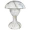 Vintage Marbled Glass Mushroom Table Lamp, 1930s, Image 1