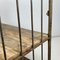 Vintage Industrial Iron and Wood Shelves on Wheels 8
