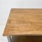 Industrielle Vintage Vintage Regale aus gebürstetem Stahl mit Holzplatte 10