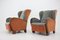 Large Wing Chairs, Czechoslovakia, 1940s, Set of 2 5