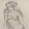 Guillaume Dulac, Portrait of Seated Nude, 1920er, Bleistiftzeichnung, gerahmt 5