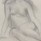 Guillaume Dulac, Portrait of Seated Nude, 1920er, Bleistiftzeichnung, gerahmt 7