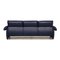 Blue Leather DS 10 Three-Seater Sofa from De Sede 9