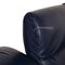 Blue Leather DS 10 Three-Seater Sofa from De Sede 5