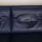 Blue Leather DS 10 Three-Seater Sofa from De Sede, Image 5