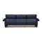 Blue Leather DS 10 Three-Seater Sofa from De Sede, Image 9