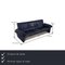 Blue Leather DS 10 Three-Seater Sofa from De Sede 2