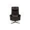 Black Leather Recliner Armchair from Intertime 7